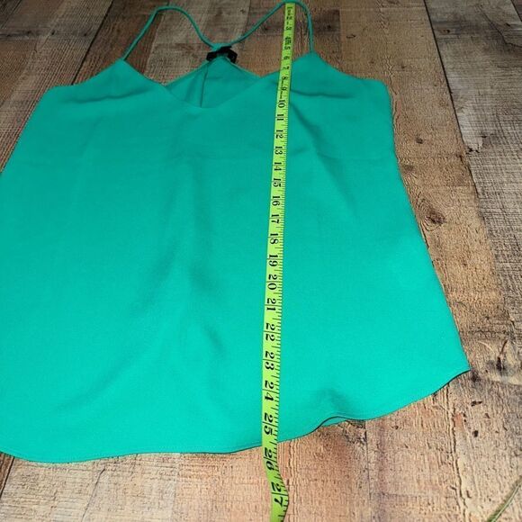 J. Crew Cami Racerback green tank top blouse size M - Picture 7 of 9